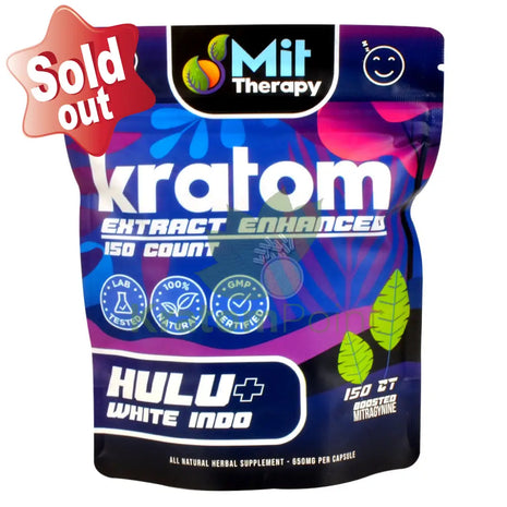 Mit Therapy Kratom Hulu + White Indo 150 Count
