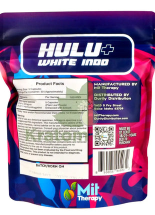 Mit Therapy Kratom Hulu + White Indo 150 Count