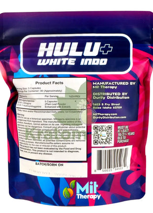 Mit Therapy Kratom Hulu + White Indo 150 Count