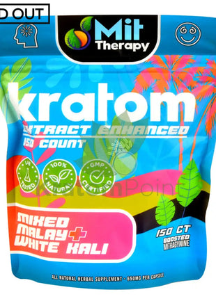 Mit Therapy Kratom Mixed Malay + White Kali 150 Count