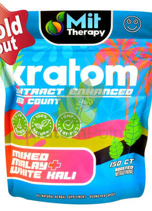Mit Therapy Kratom Mixed Malay + White Kali 150 Count