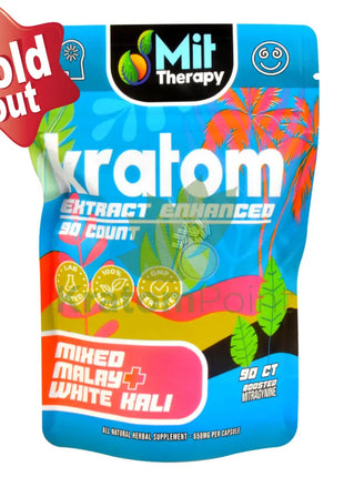 Mit Therapy Kratom Mixed Malay + White Kali 90 Count
