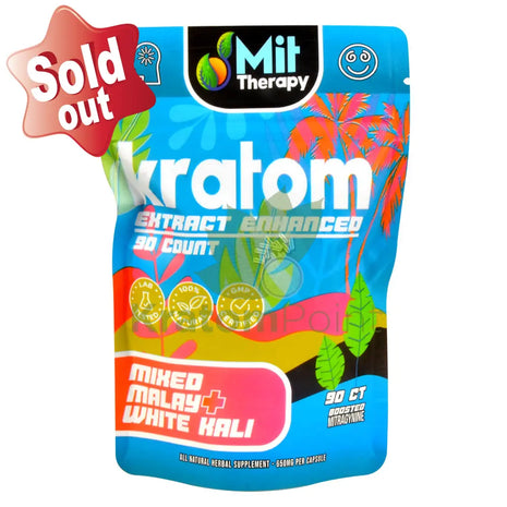Mit Therapy Kratom Mixed Malay + White Kali 90 Count