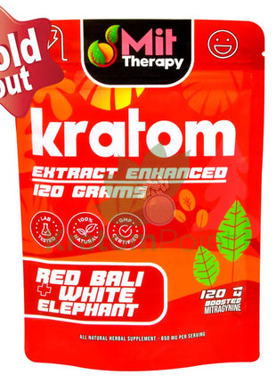 Mit Therapy Kratom Red Bali + White Elephant 120 Grams