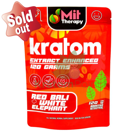Mit Therapy Kratom Red Bali + White Elephant 120 Grams
