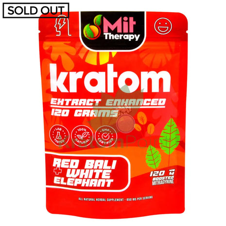 Mit Therapy Kratom Red Bali + White Elephant 120 Grams
