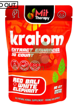 Mit Therapy Kratom Red Bali + White Elephant 90 Count