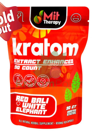 Mit Therapy Kratom Red Bali + White Elephant 90 Count