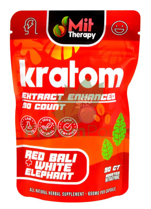 Mit Therapy Kratom Red Bali + White Elephant 90 Count