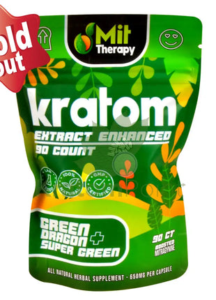 Mit Therapy Kratom Super Green + Dragon 90 Count