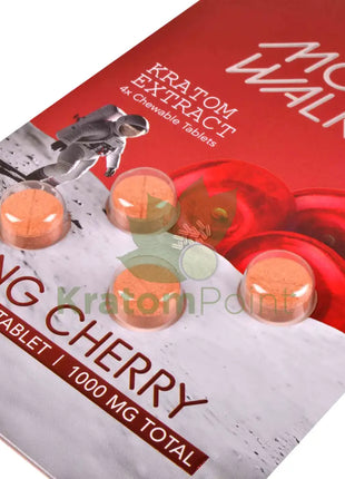 Moon Walker Bing Cherry Kratom Extract Tablets 250mg 4 count kratom extract