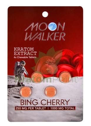Moon Walker Bing Cherry Kratom Extract Tablets 250mg 4 count kratom extract