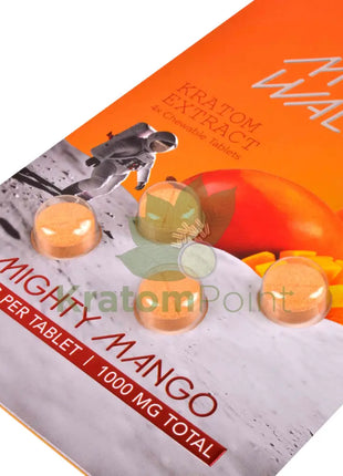 Moon Walker Mighty Mango Kratom Extract Tablets 250mg 4 count kratom extract