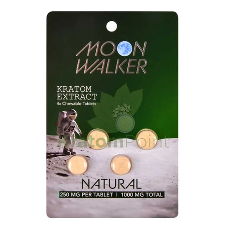 Moon Walker Natural Kratom Extract Tablets 250mg 4 count