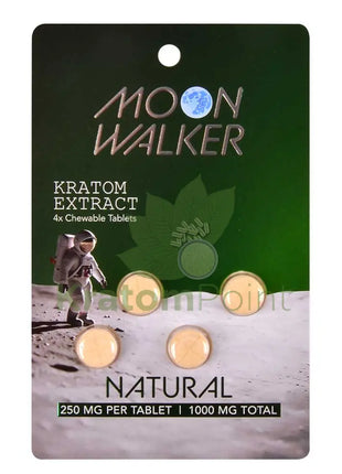 Moon Walker Natural Kratom Extract Tablets 250mg 4 count