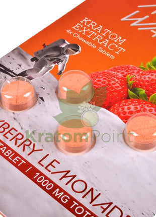 Moon Walker Strawberry Lemonade Kratom Extract Tablets 250mg 4 count kratom extract