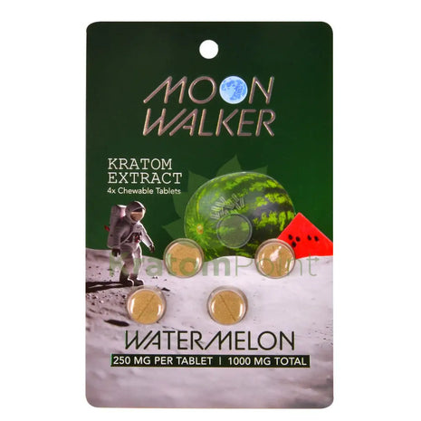 Moon Walker Watermelon Kratom Extract Tablets 250mg 4 count kratom extract