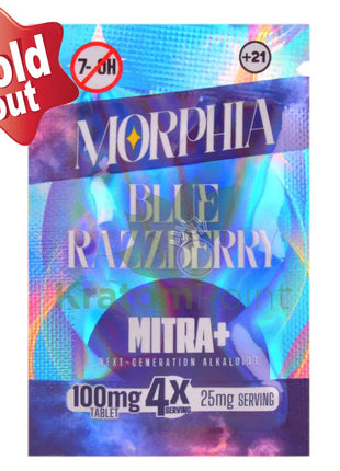 Morphia 100mg Blue Razzberry MITRA+ Next Generation Kratom Alkaloid Tablet 1ct kratom extract