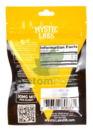 Mystic Labs Kratom Extract Gummies Yuzu Lemonade 5ct