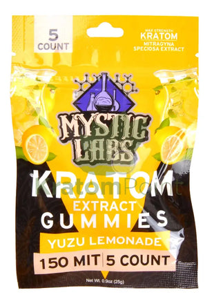 Mystic Labs Kratom Extract Gummies Yuzu Lemonade 5ct