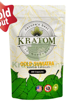 Natures Best Kratom Capsules Gold Sumatra 400Ct