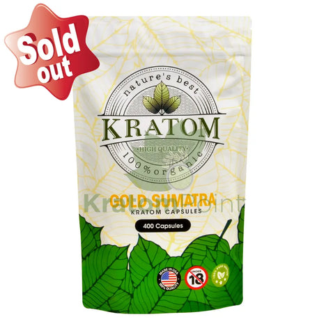 Natures Best Kratom Capsules Gold Sumatra 400Ct