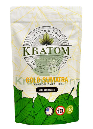 Natures Best Kratom Capsules Gold Sumatra 400Ct