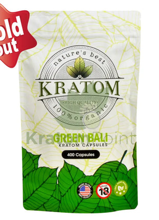 Natures Best Kratom Capsules Green Bali 400Ct