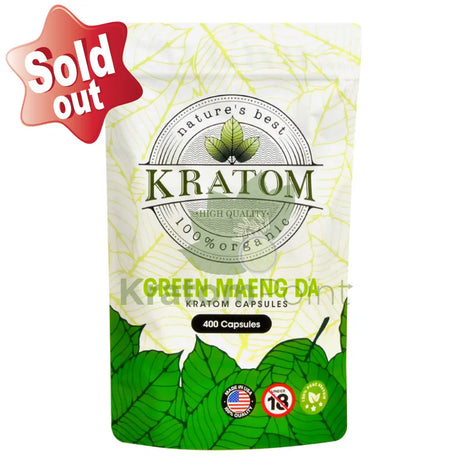Natures Best Kratom Capsules Green Maeng Da 400Ct