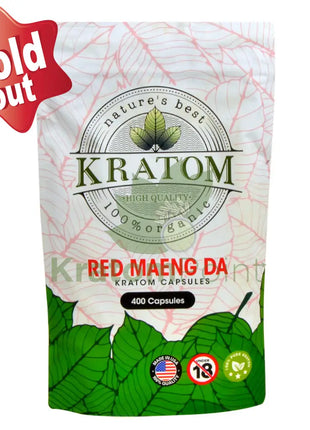 Natures Best Kratom Capsules Red Maeng Da 400Ct