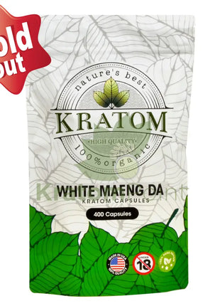 Natures Best Kratom Capsules White Maeng Da 400Ct
