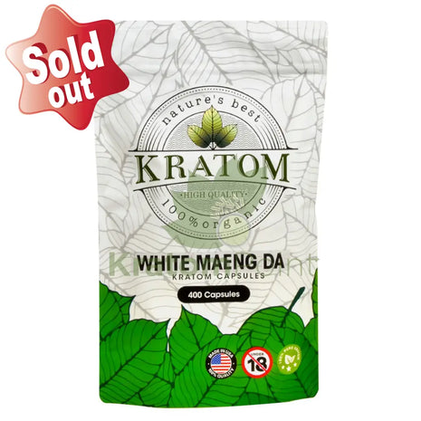 Natures Best Kratom Capsules White Maeng Da 400Ct