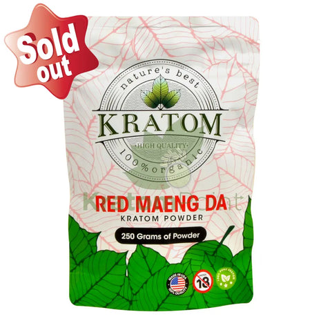 Natures Best Kratom Powder Red Maeng Da 250 Grams