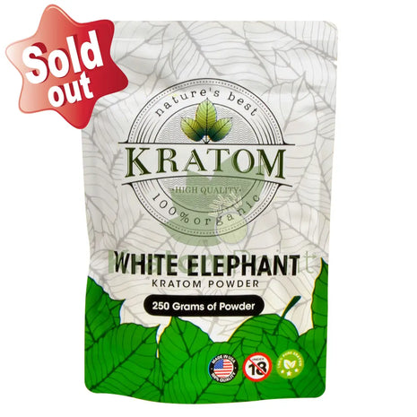 Natures Best Kratom Powder White Elephant 250 Grams