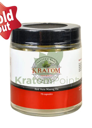 Nature's Best Kratom Red Vein Maeng Da, 70 capsules