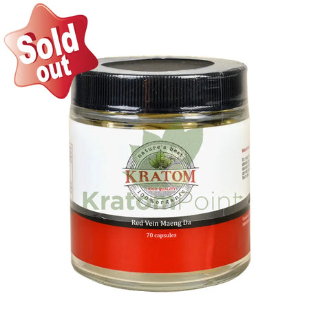 Nature's Best Kratom Red Vein Maeng Da, 70 capsules