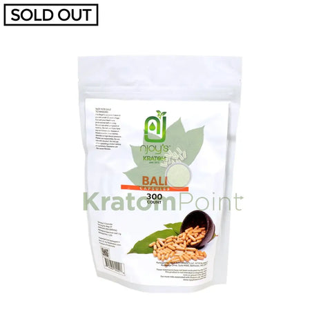 Njoys Bali Kratom Capsules 300 Count