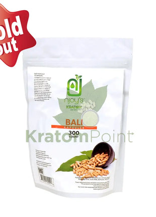 Njoys Bali Kratom Capsules 300 Count