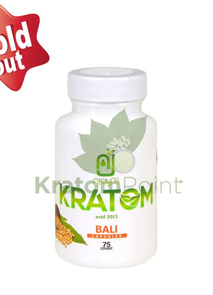 Njoys Bali Kratom Capsules 75 Count