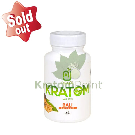 Njoys Bali Kratom Capsules 75 Count