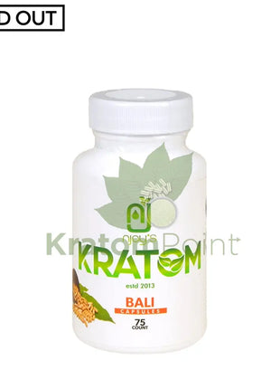 Njoys Bali Kratom Capsules 75 Count