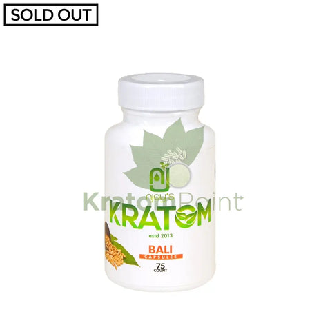 Njoys Bali Kratom Capsules 75 Count
