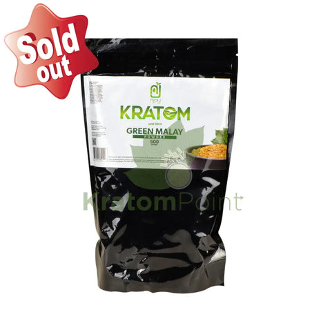 Njoys Green Malay Kratom Powder 500 Grams