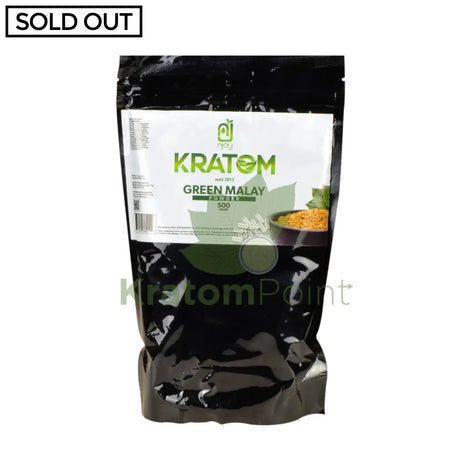Njoys Green Malay Kratom Powder 500 Grams
