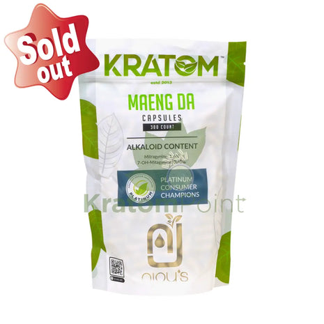 Njoys Maeng Da Kratom Capsules 300 Count