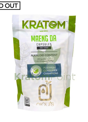 Njoys Maeng Da Kratom Capsules 300 Count