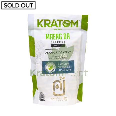 Njoys Maeng Da Kratom Capsules 300 Count