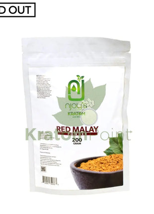 Njoys Red Malay Kratom Powder 200 Grams