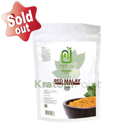 Njoys Red Malay Kratom Powder 200 Grams