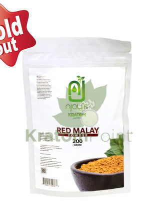Njoys Red Malay Kratom Powder 200 Grams